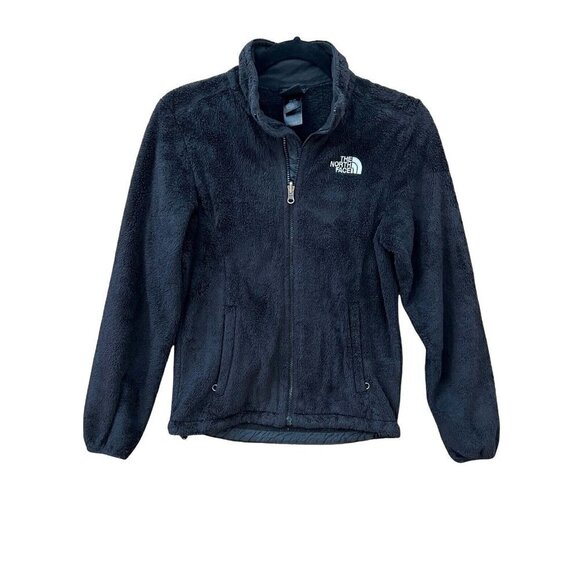 The North Face Osito Fleece Jacket Women’s XS Black Hand Pockets Full Zip Front - Picture 1 of 11